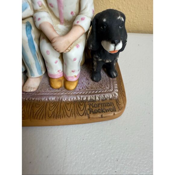 Norman Rockwell Santas Visit 1986 Limited Addition Fine Porcelain collectibles 6 - Picture 4 of 12